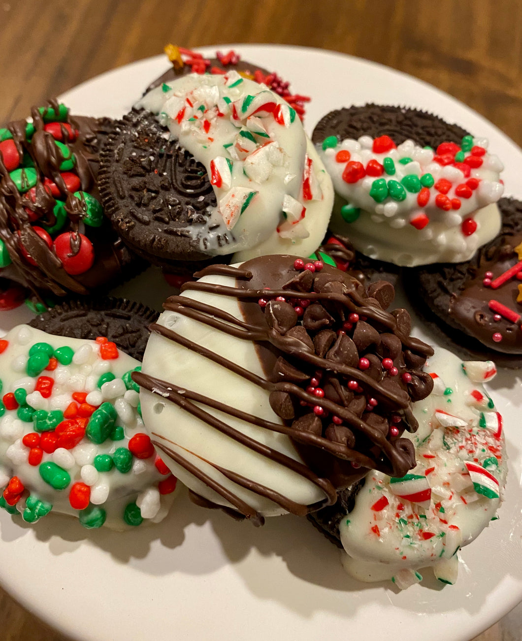 Holiday Choc Covered Cookies